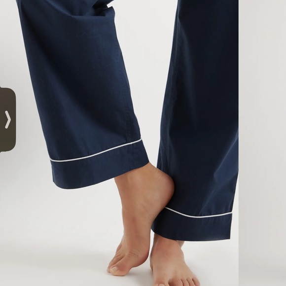 Quince linen pajama set in navy - Picture 8 of 8